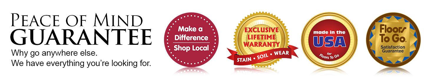 Our flooring warranties and guarantees give you peace of mind.